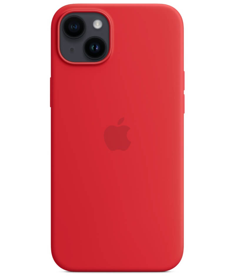 Оригинален Силиконов Калъф за iPhone 14 Plus, Silicone Magsafe Case MPT63ZM/A, Червен (3)