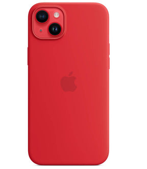 Оригинален Силиконов Калъф за iPhone 14 Plus, Silicone Magsafe Case MPT63ZM/A, Червен
