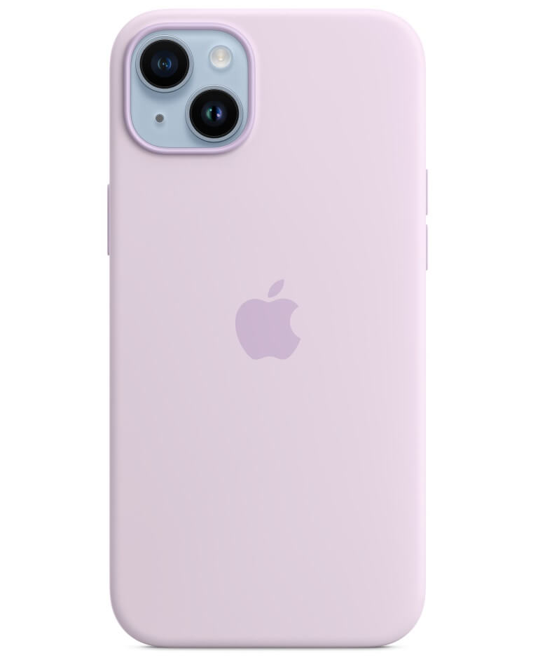 Оригинален Силиконов Калъф за iPhone 14, Silicone Magsafe Case MPRY3ZM/A, Лилав (2)