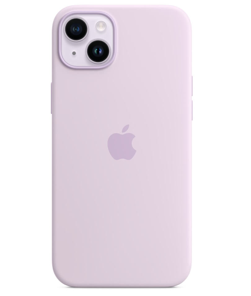 Оригинален Силиконов Калъф за iPhone 14, Silicone Magsafe Case MPRY3ZM/A, Лилав