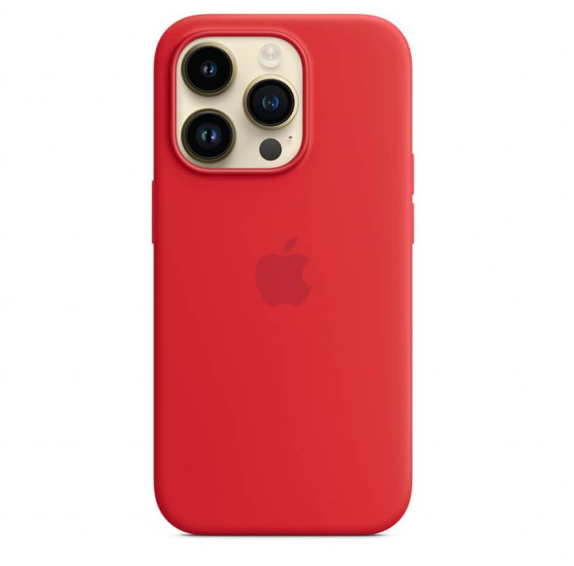 Оригинален Силиконов Калъф за iPhone 14 Pro Max, Silicone Magsafe Case MPTR3ZM/A, Червен (5)
