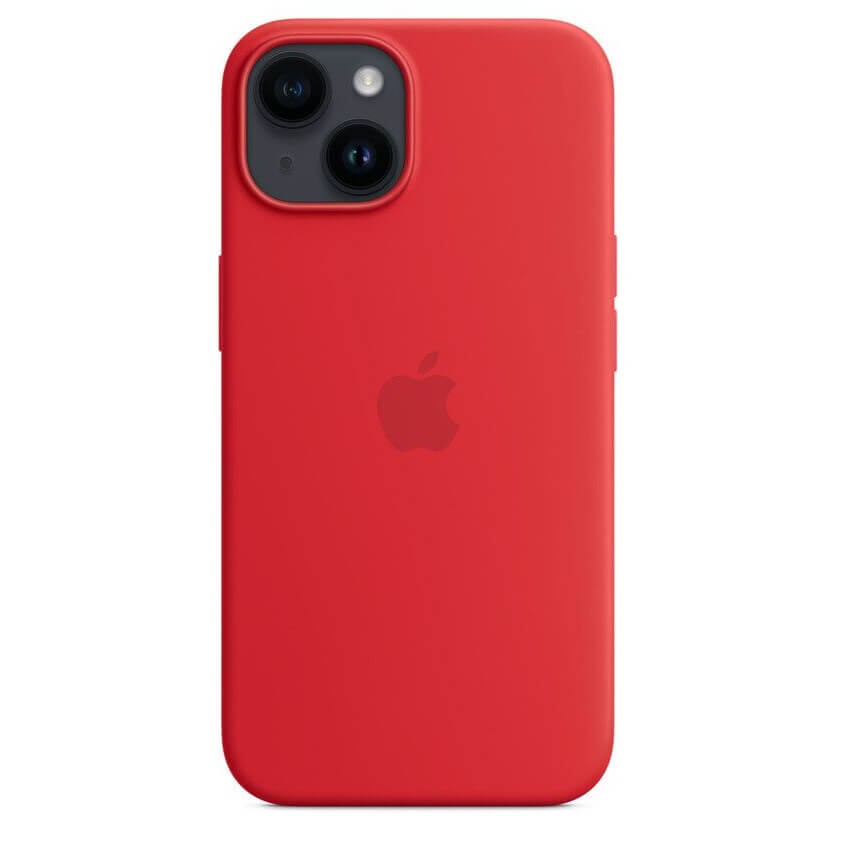 Оригинален Силиконов Калъф за iPhone 14, Silicone Magsafe Case MPRW3ZM/A, Червен (5)