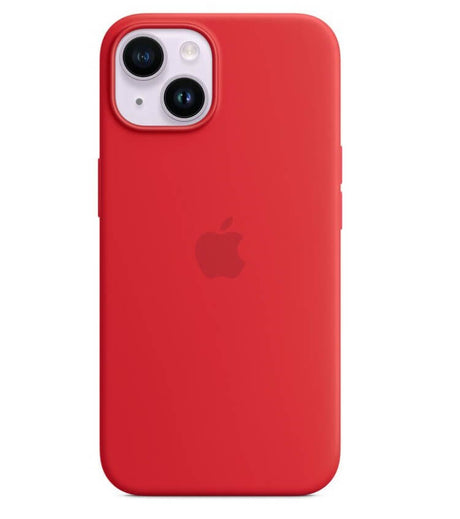 Оригинален Силиконов Калъф за iPhone 14, Silicone Magsafe Case MPRW3ZM/A, Червен (4)