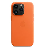 Оригинален Кожен Калъф за iPhone 14 Pro Max, Leather Magsafe Case MPPR3ZM/A, Оранжев (5)