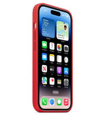 Оригинален Силиконов Калъф за iPhone 14 Pro Max, Silicone Magsafe Case MPTR3ZM/A, Червен (3)