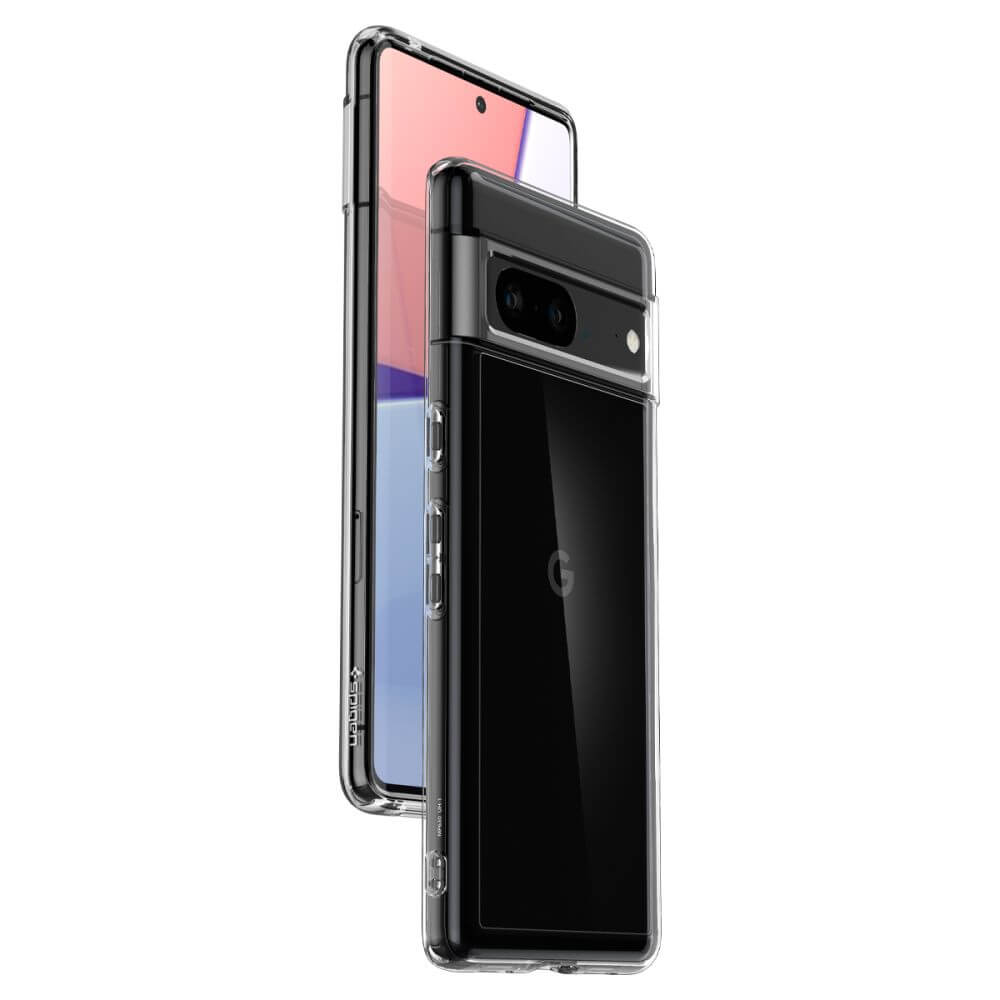 Противоударен Калъф за Google Pixel 7, Spigen Ultra Hybrid Case, Прозрачен (5)
