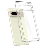 Противоударен Калъф за Google Pixel 7, Spigen Ultra Hybrid Case, Прозрачен (4)