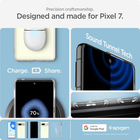 Противоударен Калъф за Google Pixel 7, Spigen Ultra Hybrid Case, Прозрачен (8)