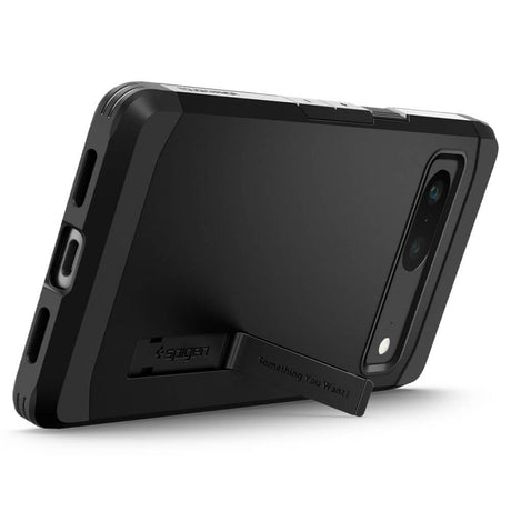 Калъф с Поставка за Google Pixel 7, Spigen Tough Armor Case, Черен (2)