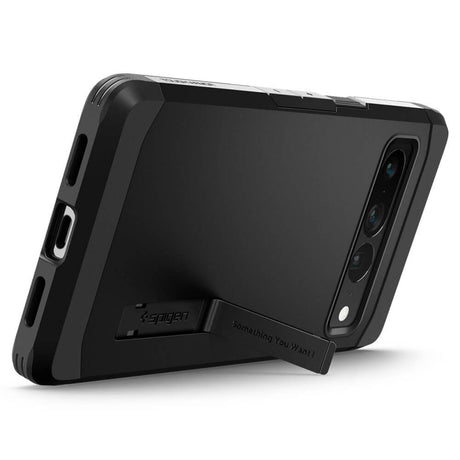 Калъф с Поставка за Google Pixel 7 Pro, Spigen Tough Armor Case, Черен (3)