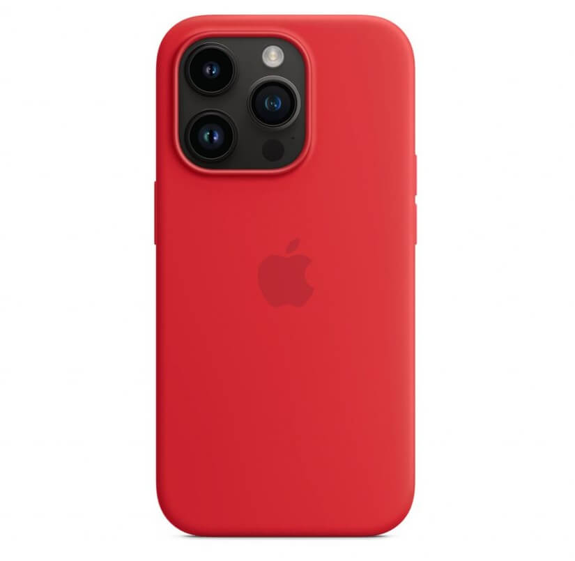 Оригинален Силиконов Калъф за iPhone 14 Pro, Silicone Magsafe Case MPTG3ZM/A, Червен (6)