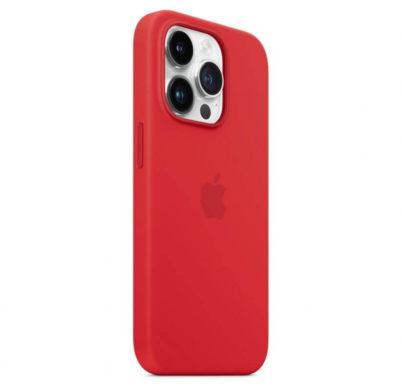 Оригинален Силиконов Калъф за iPhone 14 Pro, Silicone Magsafe Case MPTG3ZM/A, Червен (2)