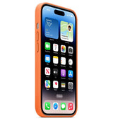 Оригинален Кожен Калъф за iPhone 14 Pro, Leather Magsafe Case MPPL3ZM/A, Оранжев (2)