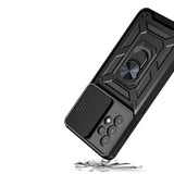Калъф с Предпазител за Камера и Стойка за Samsung A23, Tech-Protect Kickstand Pro Case, Черен (2)