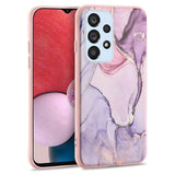 Силиконов Калъф за Samsung A23, Tech-Protect Printing Marble2 Case, Лилав