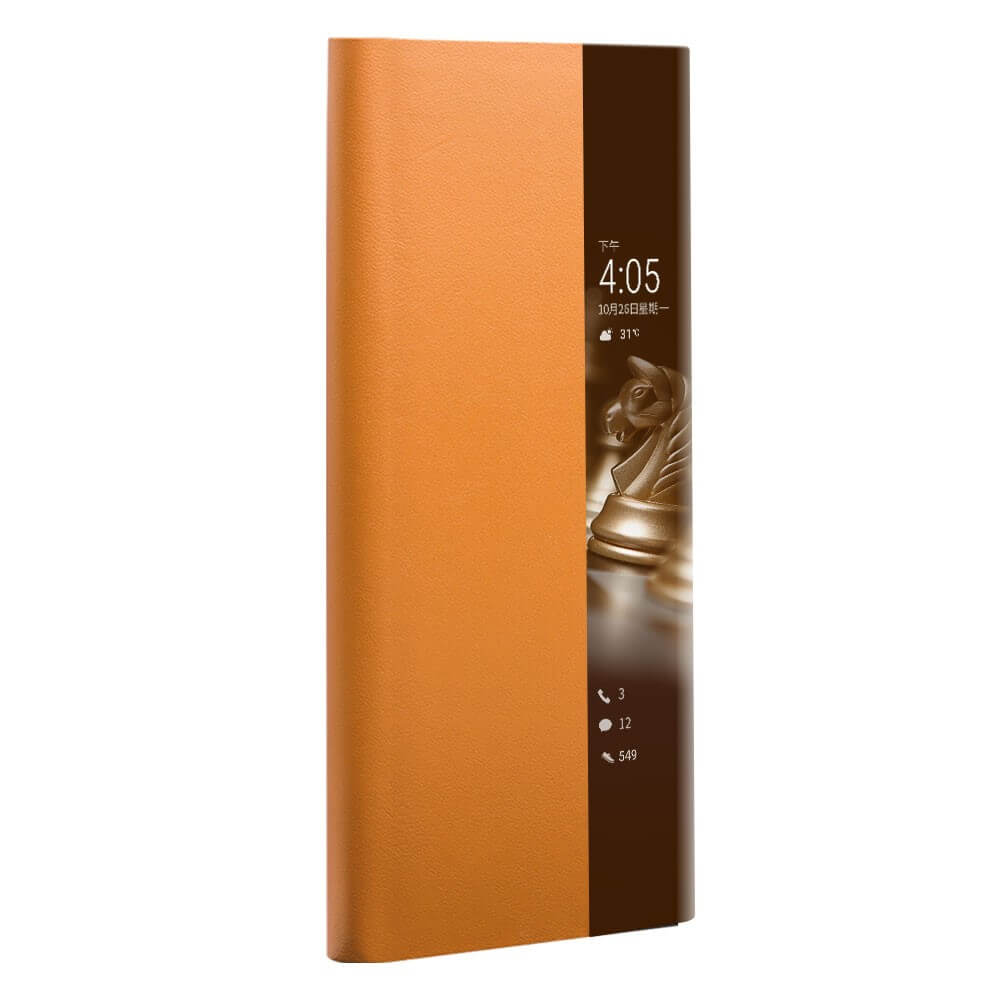 Активен Калъф за Huawei Mate 40, Qialino Smart Book Case, Кафяв (2)