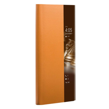Активен Калъф за Huawei Mate 40, Qialino Smart Book Case, Кафяв (2)