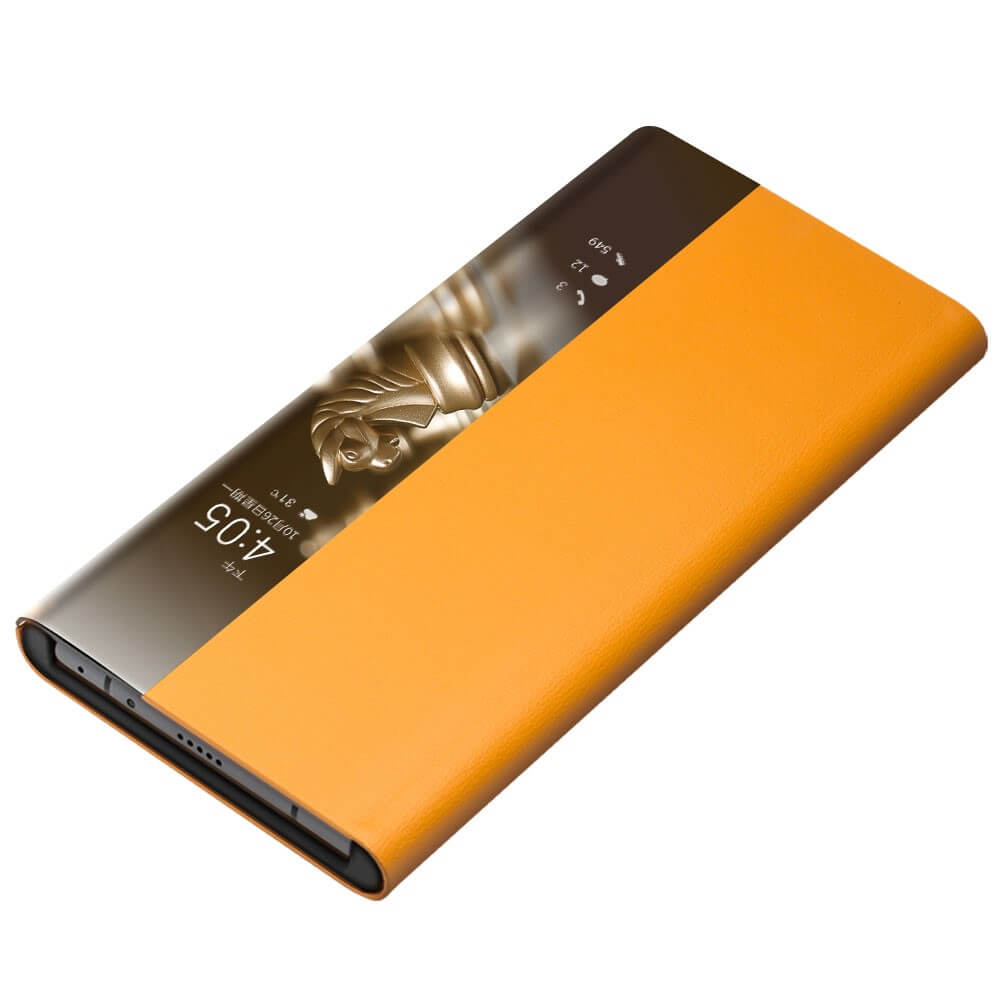 Активен Калъф за Huawei Mate 40, Qialino Smart Book Case, Кафяв (5)