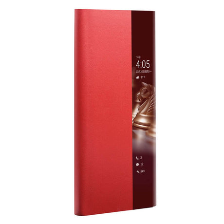 Активен Калъф за Huawei Mate 40, Qialino Smart Book Case, Червен (3)