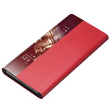 Активен Калъф за Huawei Mate 40, Qialino Smart Book Case, Червен (5)