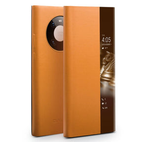 Активен Калъф за Huawei Mate 40, Qialino Smart Book Case, Кафяв