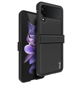 Калъф с Предпазител за Samsung Galaxy Z Flip 4, Imak Carbon Case, Черен