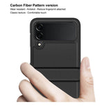 Калъф с Предпазител за Samsung Galaxy Z Flip 4, Imak Carbon Case, Черен (5)