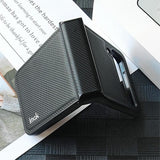 Калъф с Предпазител за Samsung Galaxy Z Flip 4, Imak Carbon Case, Черен (3)