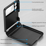Калъф с Предпазител за Samsung Galaxy Z Flip 4, GKK Hinge LCD Case, Черен (4)