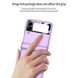 Калъф с Предпазител за Samsung Galaxy Z Flip 4, GKK Hinge LCD Case, Лилав (3)
