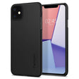 Тънък Твърд Калъф за iPhone 11, Spigen Thin Fit Case, Черен