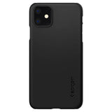Тънък Твърд Калъф за iPhone 11, Spigen Thin Fit Case, Черен (2)