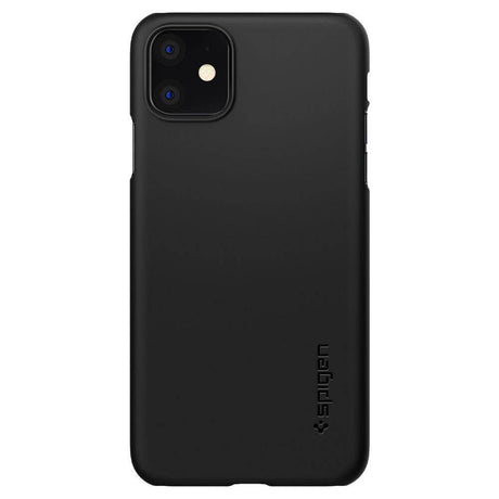 Тънък Твърд Калъф за iPhone 11, Spigen Thin Fit Case, Черен (2)