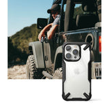 Противоударен Калъф за iPhone 14 Pro Max, Ringke Fusion X Case, Черен (6)