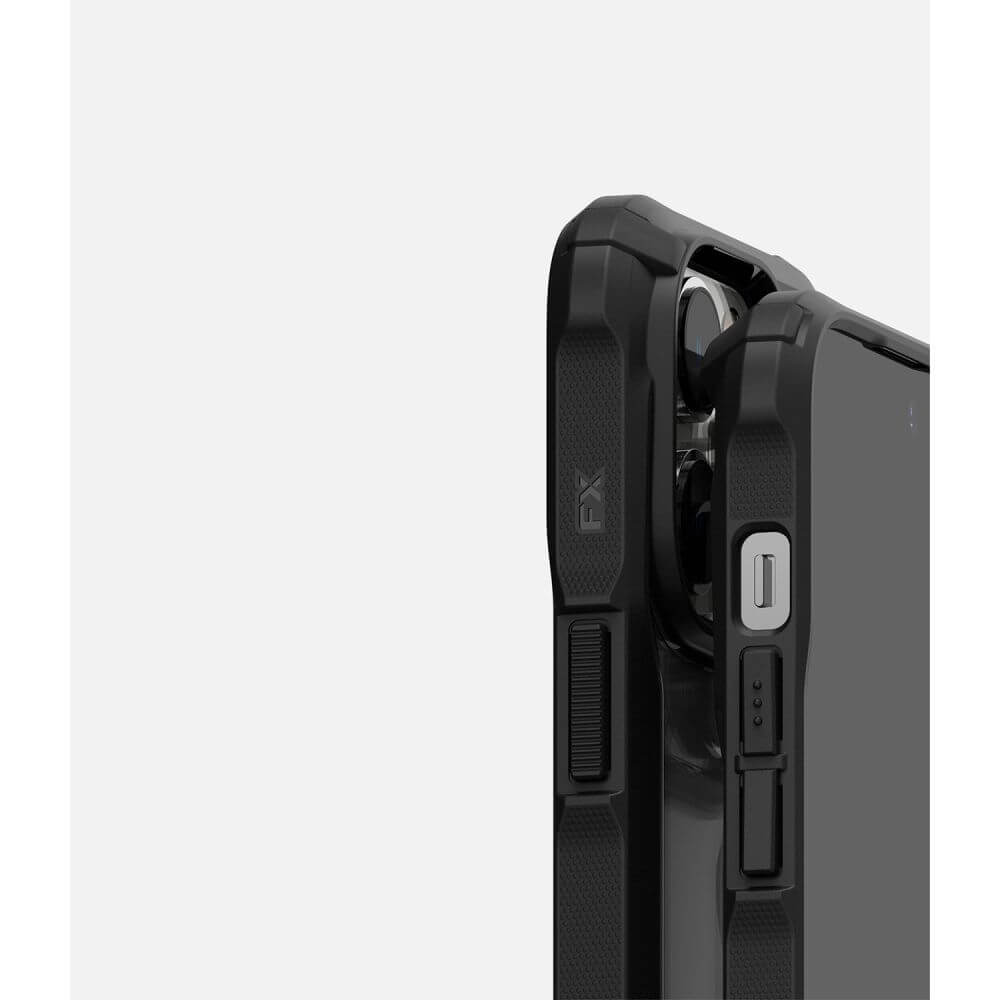 Противоударен Калъф за iPhone 14 Pro, Ringke Fusion X Case, Черен (4)