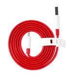 Оригинален USB-C Flat Кабел, Oneplus Warp Dash 1m, Червен (2)