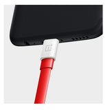 Оригинален USB-C Flat Кабел, Oneplus Warp Dash 1m, Червен (4)