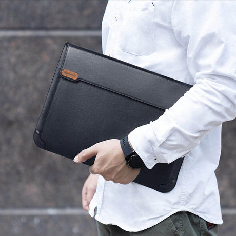 Кожен Калъф-Джоб за Macbook до 14", Nillkin 2in1 Sleeve, Черен (4)