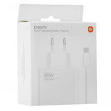 Оригинално Зарядно с Кабел, Xiaomi 120W Charging Combo USB-A BHR9462EU, Бял