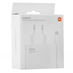 Оригинално Зарядно с Кабел, Xiaomi 120W Charging Combo USB-A BHR9462EU, Бял