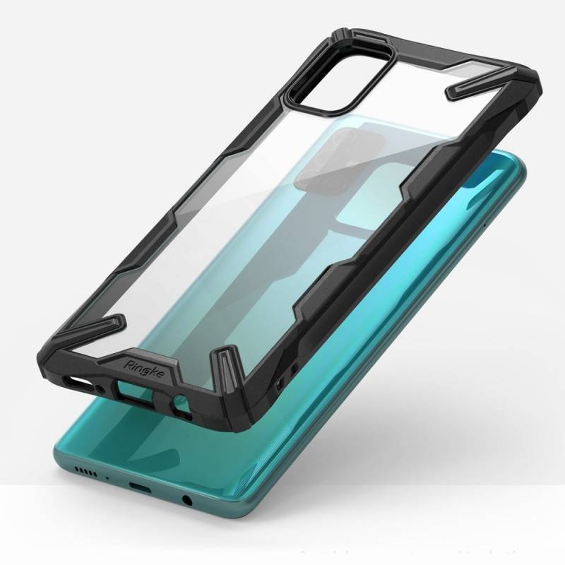 Противоударен Хибриден Калъф за Samsung A51, Ringke Fusion X Case, Черен (3)
