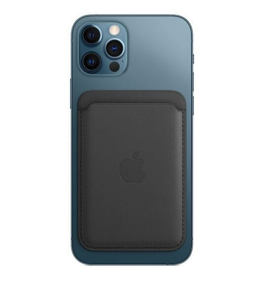 Оригинален Magsafe Калъф за Карти за iPhone, Apple Leather Wallet, Черен (2)