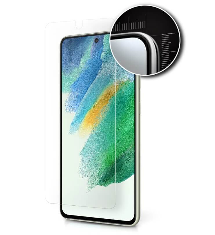 Оригинален Протектор за Samsung S21 FE, Folio Glass EF-UG990CTE, Прозрачен (4)