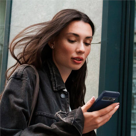 Противоударен Калъф за Google Pixel 7 Pro, Spigen Liquid Air Case, Син (8)