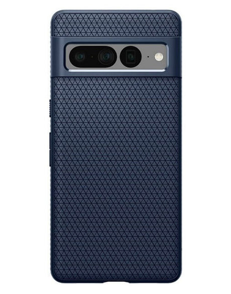 Противоударен Калъф за Google Pixel 7 Pro, Spigen Liquid Air Case, Син (6)