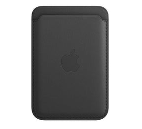 Оригинален Magsafe Калъф за Карти за iPhone, Apple Leather Wallet, Черен
