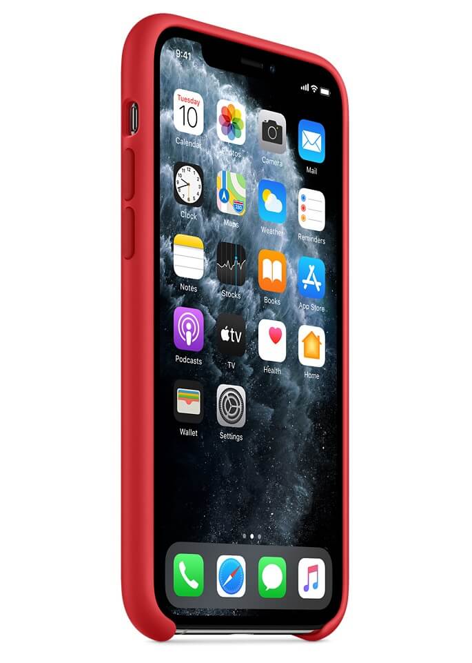 Оригинален Силиконов Калъф за iPhone 11 Pro, Silicone Case MWYH2ZM/A, Червен (5)
