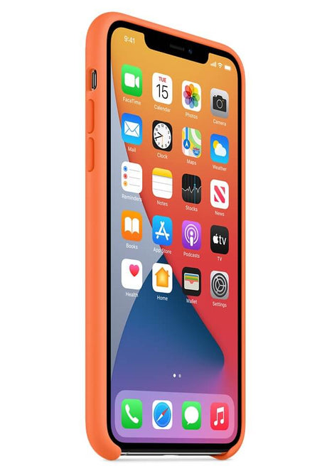 Оригинален Силиконов Калъф за iPhone 11 Pro Max, Silicone Case MY112ZM/A, Оранжев (5)