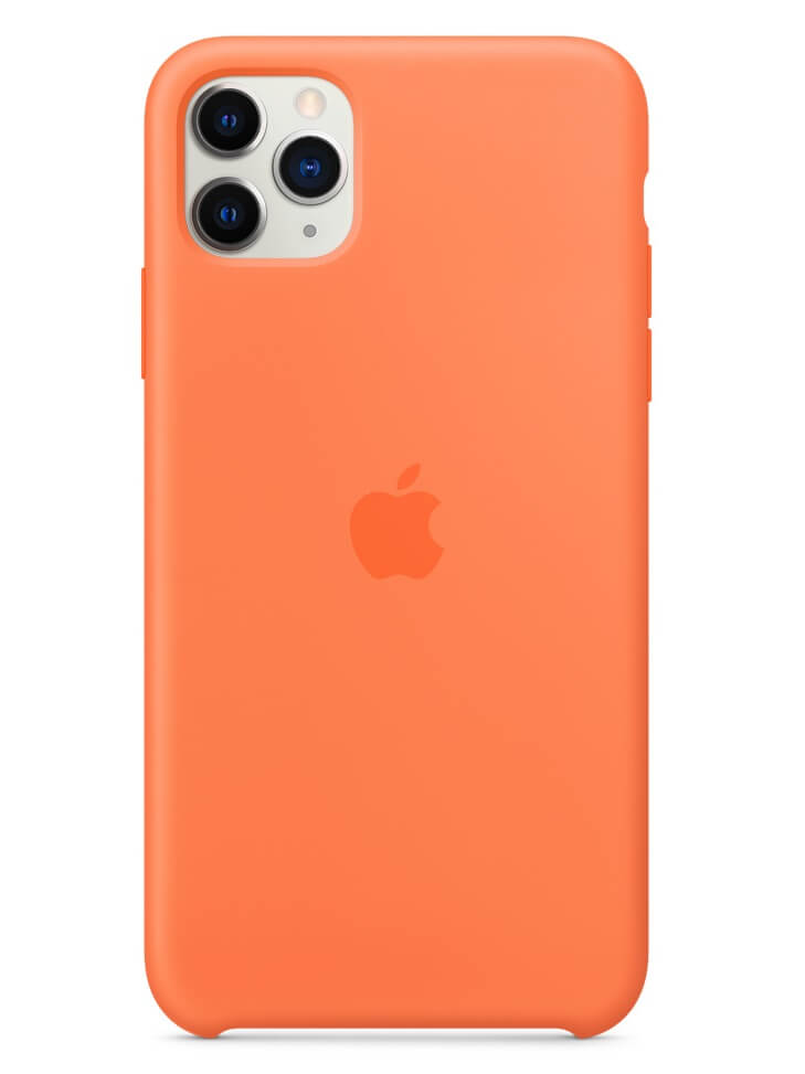 Оригинален Силиконов Калъф за iPhone 11 Pro Max, Silicone Case MY112ZM/A, Оранжев (2)
