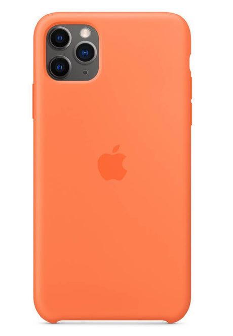 Оригинален Силиконов Калъф за iPhone 11 Pro Max, Silicone Case MY112ZM/A, Оранжев